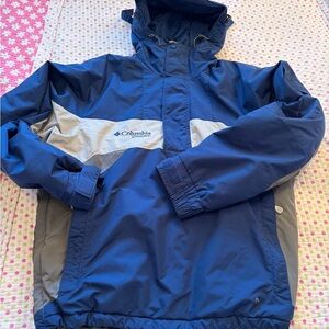 Columbia Sport Quilted 1/4 Zip Jacket Size Medium-Side zips open